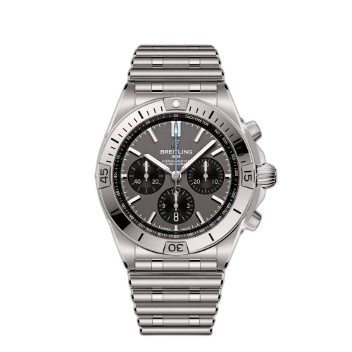 [EB0134101M1E1] Chronomat B01 42 Titanium / Grey / Rouleaux