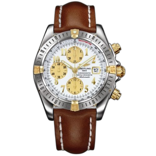 [B1335611/A574] Chronomat Evolution Stainless Steel / Yellow Gold / White