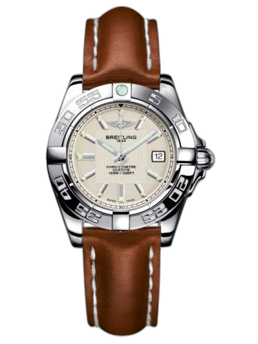 [A71356L2.G702.406X] Galactic 32 Stainless Steel / Sierra Silver / Calf