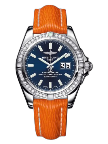 [A49350LA.C929.204X] Galactic 41 Stainless Steel / Diamond / Horizon Blue / Sahara