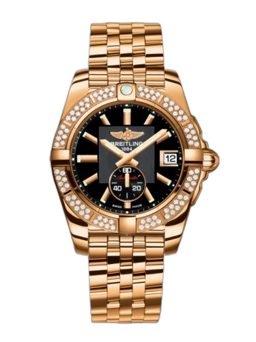 [H3733053.BA54.376H] Galactic 36 Automatic Rose Gold / Diamond / Volcano Black / Bracelet