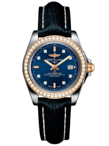 [C7133053/C967/210X/A14BA.1] Galactic 32 Sleek Edition Stainless Steel / Rose Gold / Diamond / Horizon Blue Diamond / Sahara