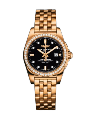 [H7234853.BE86.791H] Galactic 29 Rose Gold / Diamond / Trophy Black Diamond / Bracelet