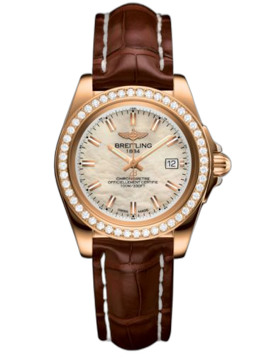 [H7133053.A802.778P] Galactic 32 Sleek Edition Rose Gold / Diamond / Pearl / Croco
