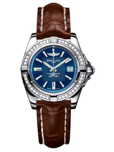 [A71356LA.C811.778P] Galactic 32 Stainless Steel / Diamond / Metallica Blue / Croco