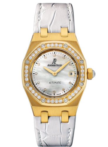[77321BA.ZZ.D012CR.01] Royal Oak Selfwinding 77321 Yellow Gold / Diamond / MOP / Alligator