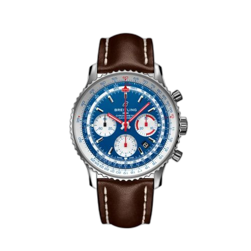 [AB0121A31C1X1] Navitimer 1 B01 Chronograph 43 Stainless Steel / Airline Editions American Airlines / Calf / Pin