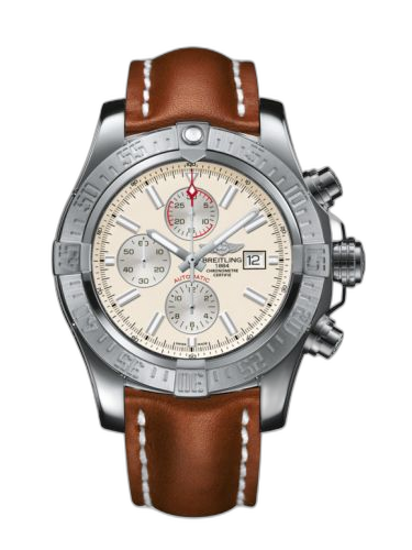 [A1337111/G779/439X/A20BA.1] Super Avenger II Stainless Steel / Stratus Silver / Calf / Pin