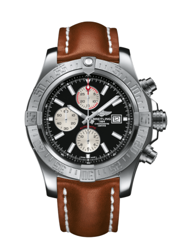 [A1337111/BC29/440X/A20D.1] Super Avenger II Stainless Steel / Volcano Black / Calf / Folding