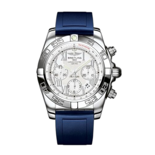 [AB011012.A690.145S] Chronomat 44 Stainless Steel / Antarctica White / Rubber