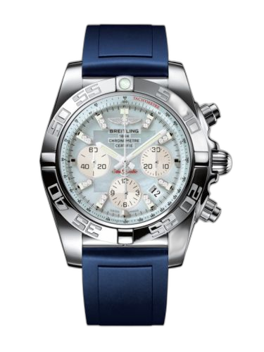 [AB011012.G686.145S] Chronomat 44 Stainless Steel / Gray Pearl Diamond / Rubber