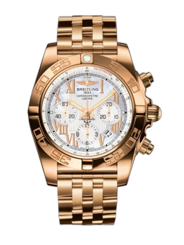 [HB011012.A693.375H] Chronomat 44 Rose Gold / Pearl Roman / Bracelet