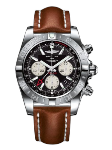 [AB042011.BB56.433X] Chronomat 44 GMT Stainless Steel / Onyx Black / Calf