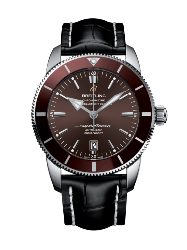 [AB202033/Q618/761P/A20D.1] Superocean Heritage II 46 Stainless Steel / Bronze / Bronze / Croco / Folding