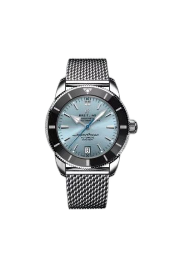 [AB20108A1C1A1] Superocean Heritage II B20 Automatic 42 Stainless Steel / Ice Blue / Japan