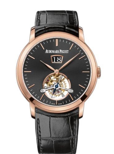 [26559OR.OO.D002CR.01] Jules Audemars Tourbillon Grande Date Pink Gold / Black