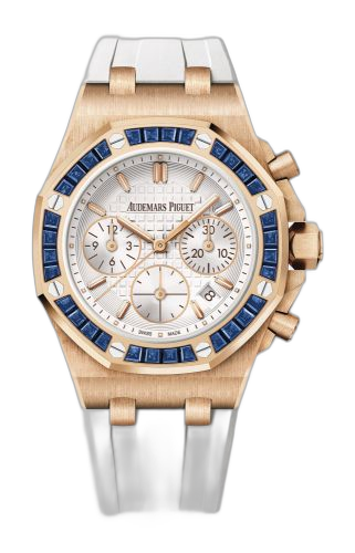 [26236OR.SS.D010CA.01] Royal Oak OffShore Lady Chronograph Pink Gold / Silver / Bartorelli