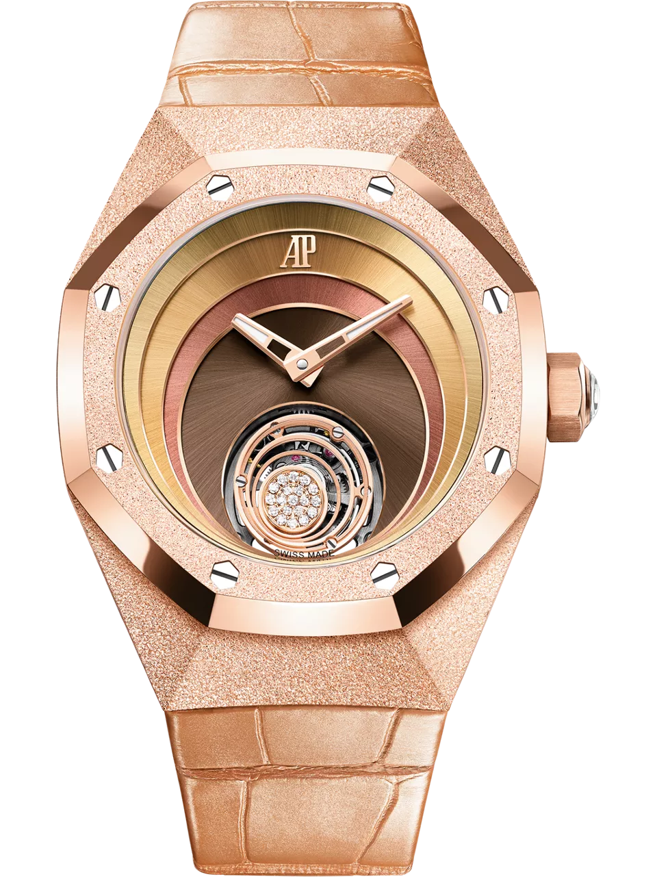 [26630OR.GG.D626CR.01] Audemars Piguet Royal Oak Concept Frosted Gold Flying Tourbillon Tamara Ralph