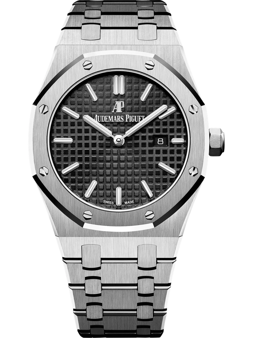 [67650ST.OO.1261ST.01] Royal Oak 67650 Quartz Stainless Steel / Black