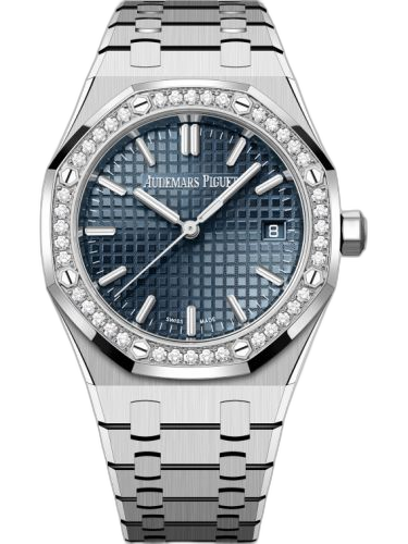 [77451ST.ZZ.1361ST.04] Royal Oak Selfwinding 34 Stainless Steel - Diamond / Blue