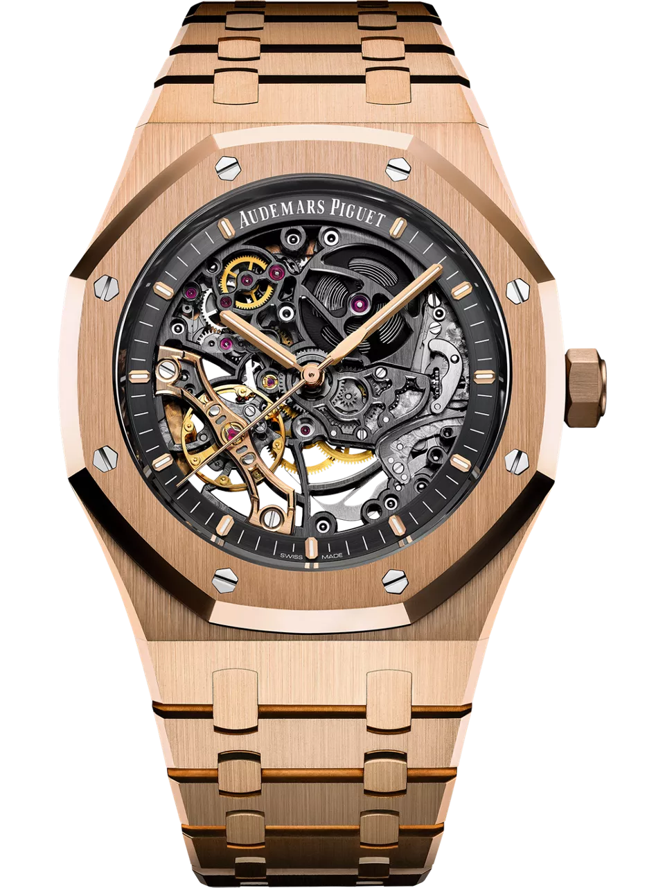 [15407OR.OO.1220OR.01] Royal Oak 41 Double Balance Wheel Openworked Pink Gold