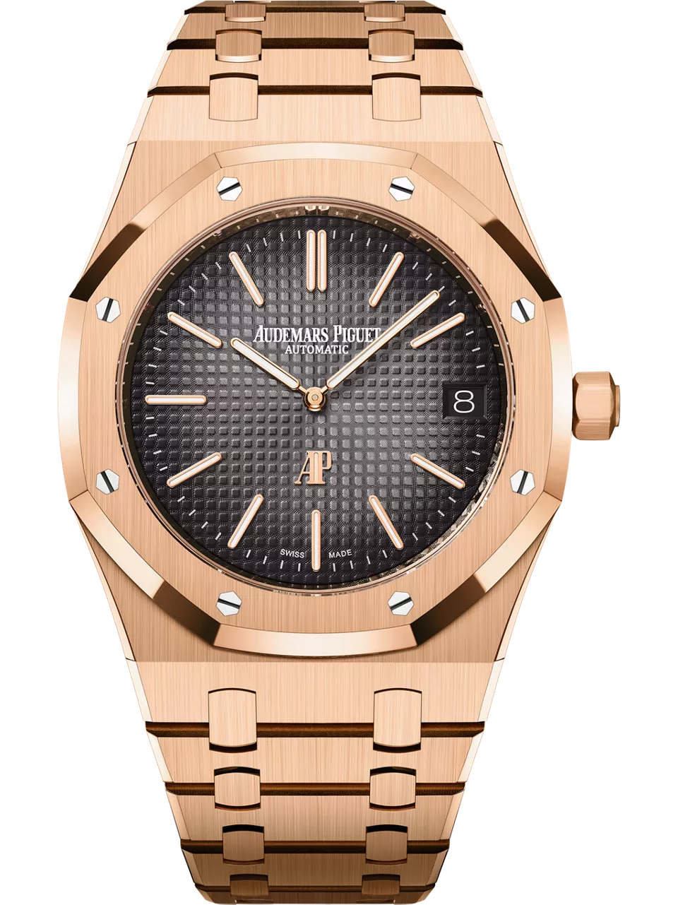 [16202OR.OO.1240OR.01] Royal Oak Extra-Thin Pink Gold / Grey / 50th Anniversary