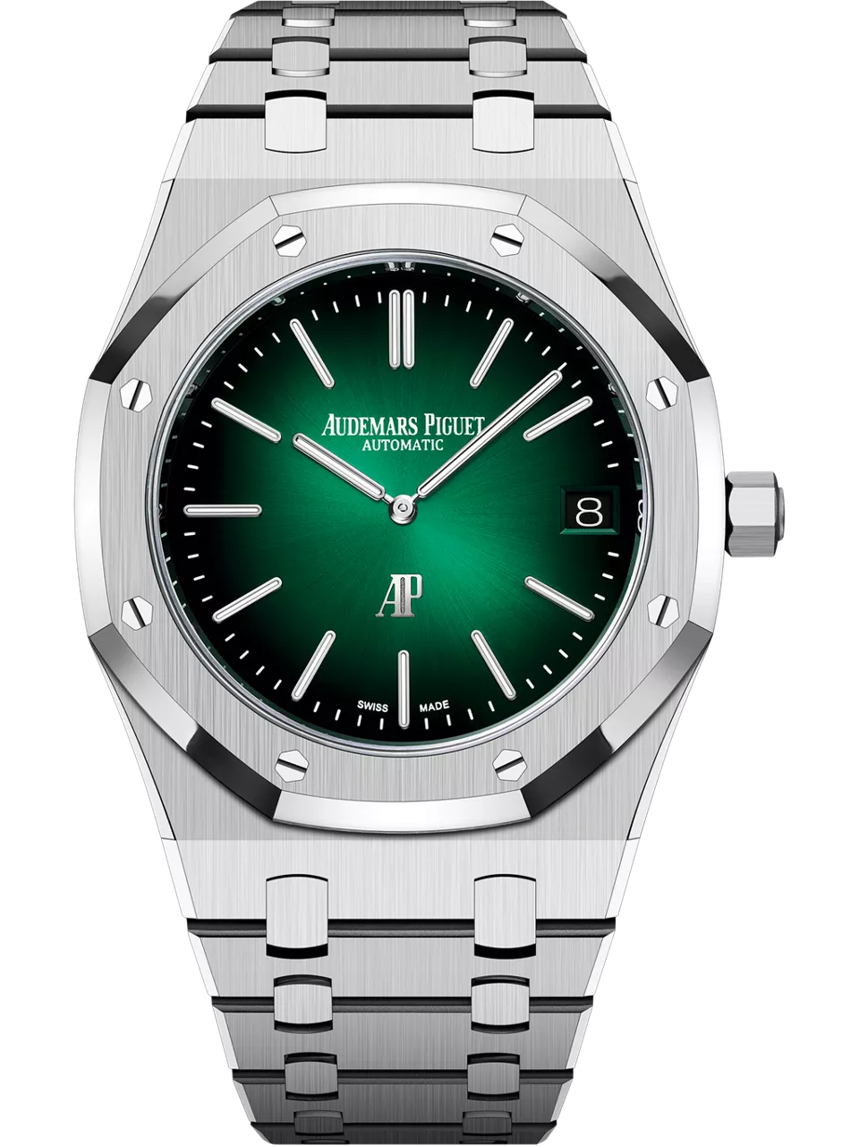 [16202PT.OO.1240PT.01] Royal Oak Extra-Thin Platinum / Green / 50th Anniversary