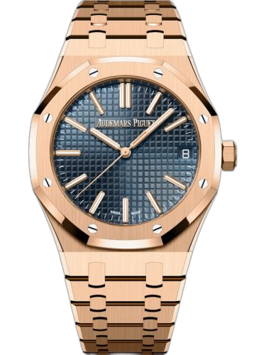 [15510OR.OO.1320OR.03] Royal Oak Selfwinding 41 Pink Gold / Blue