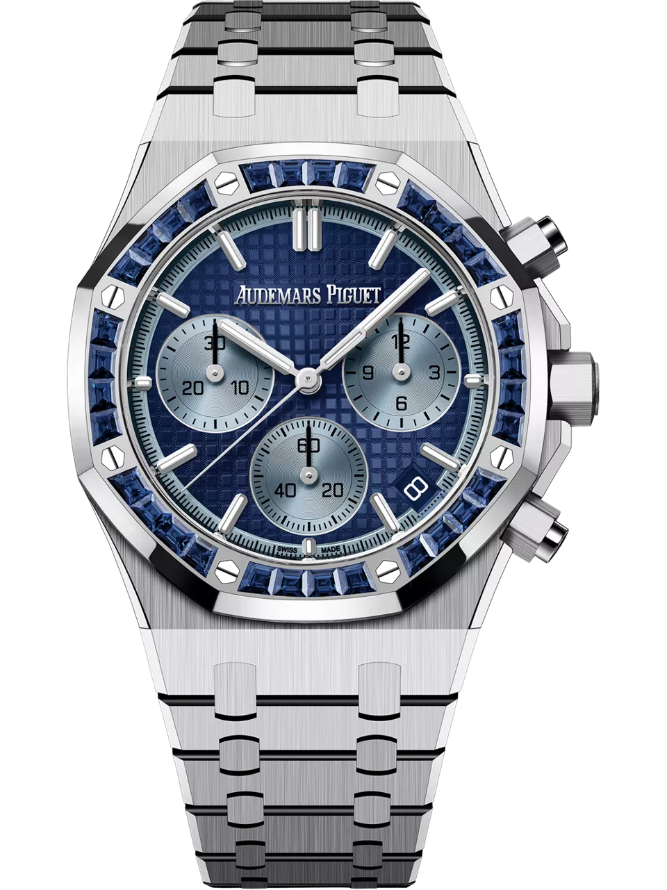[26240BC.SS.1320BC.01] Royal Oak Chronograph 41 White Gold - Sapphire / Blue / Japan
