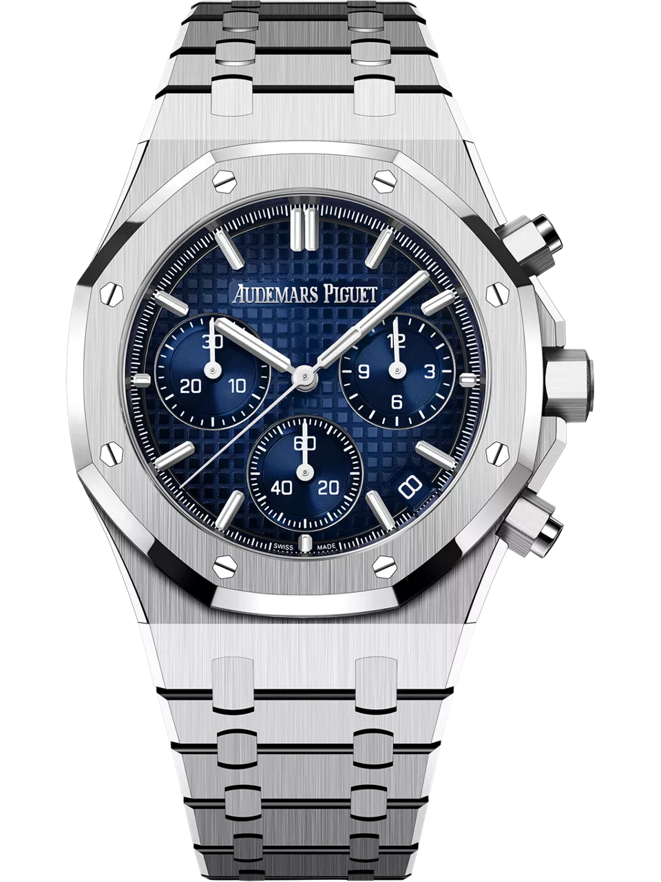 [26240BC.OO.1320BC.04] Royal Oak Chronograph 41 White Gold / Smoked Blue