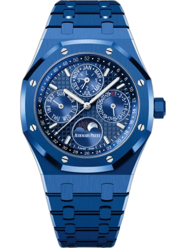 [26579CS.OO.1225CS.01] Royal Oak Perpetual Calendar 41 Blue Ceramic / Blue