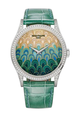 [5077/100G-048] Calatrava 5077 Kimono with a Wavy Pattern