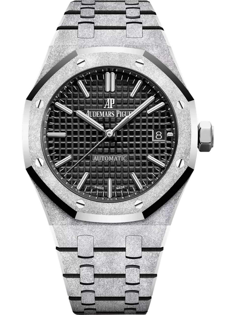 [15454BC.GG.1259BC.03] Royal Oak 15454 Selfwinding Frosted White Gold / Black