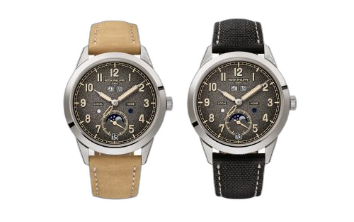 [5326G-001] Calatrava Annual Calendar Travel Time White Gold / Charcoal