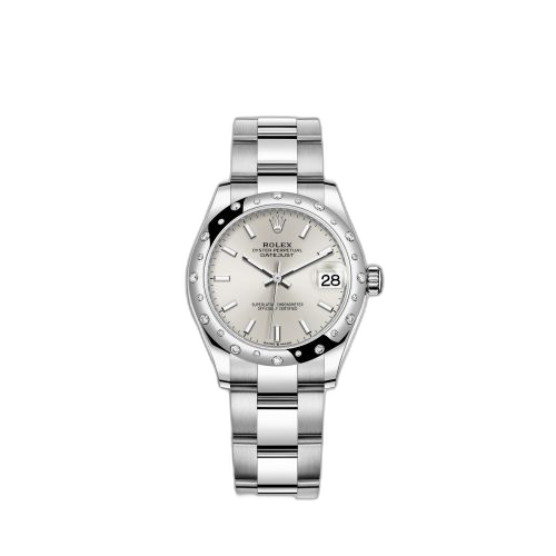 [278344rbr-0013] Datejust 31 Stainless Steel Domed Diamond / Oyster / Silver