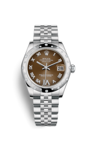 [178344-0001] Datejust 31 Stainless Steel Domed Diamond / Jubilee / Bronze - Roman