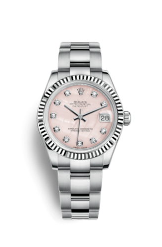 [178274-0040] Datejust 31 Stainless Steel Fluted / Oyster / Pink MOP