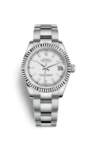 [178274-0024] Datejust 31 Stainless Steel Fluted / Oyster / White