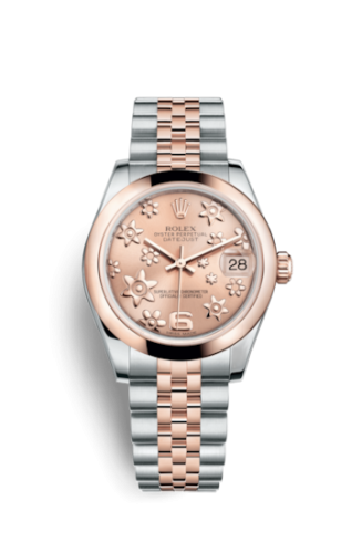 [178241-0069] Datejust 31 Rolesor Everose Domed / Jubilee / Pink Floral