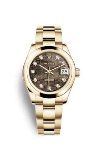 [178248-0026] Datejust 31 Yellow Gold Domed / Oyster / Black MOP Computer