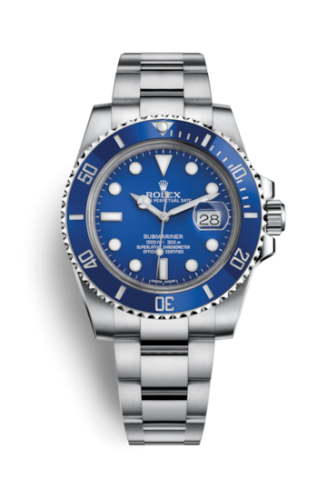 [116619lb-0001] Submariner Date White Gold / Blue