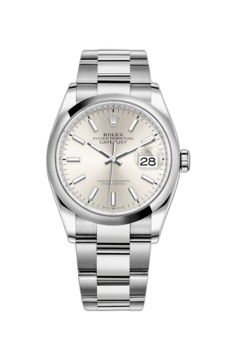 [126200-0002] Datejust 36 Stainless Steel / Domed / Silver / Oyster
