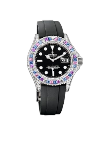 [126679SABR-0001] Yacht-Master 40 White Gold - Diamond / Sapphire