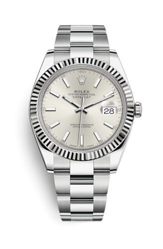 [126334-0003] Datejust 41 Stainless Steel Fluted / Oyster / Silver