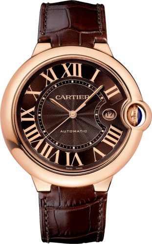 [W6920037] Ballon Blue de Cartier 42 Automatic Pink Gold / Chocolate