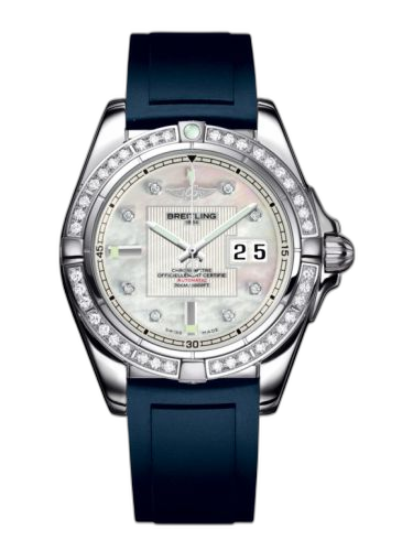 [A49350LA.A702.138S] Galactic 41 Stainless Steel / Diamond / Pearl Diamond / Rubber