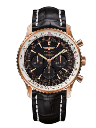 [RB0127E6/BF16/760P/R20BA.1] Navitimer 01 46 Red Gold / Black / Croco / Pin