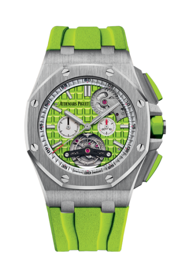 [26540ST.OO.A038CA.01] Royal Oak Offshore Tourbillon Chronograph Selfwinding Stainless Steel / Green