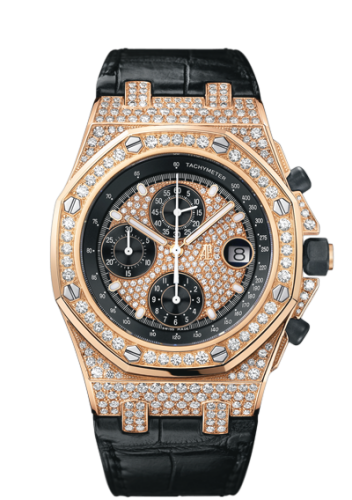 [26067OR.ZZ.D002CR.01] Royal Oak Offshore Pink Gold / Diamonds