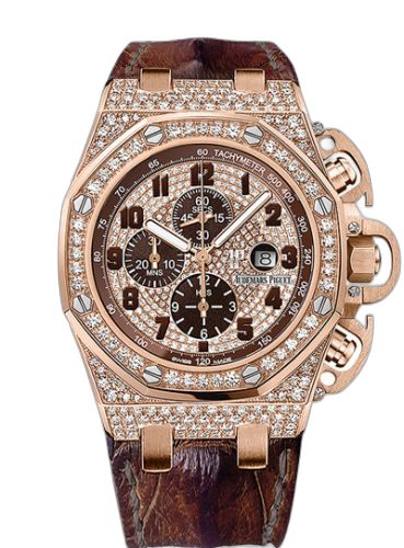 [26215OR.ZZ.A801CR.01] Royal Oak OffShore 26215 T3 Pink Gold / Diamond